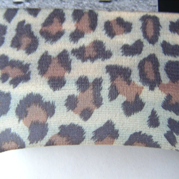 Express Leopard Print Ankle Tights Leggings S/M - Picture 5 of 5